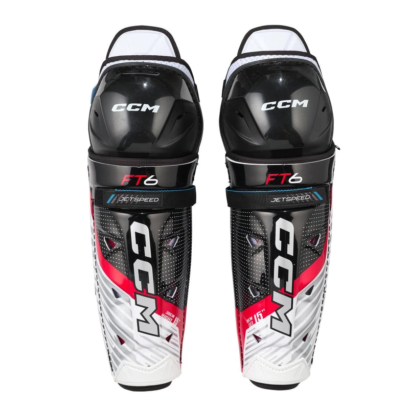 CCM JetSpeed FT6 Junior Hockey Shin Guards (2023) 3 CCM JetSpeed FT6 Junior Hockey Shin Guards (2023)