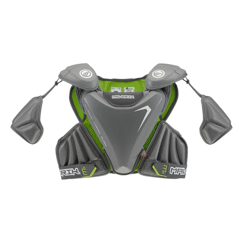 Maverik MX EKG Lacrosse Shoulder Pads - Grey 3 Maverik MX EKG Lacrosse Shoulder Pads - Grey