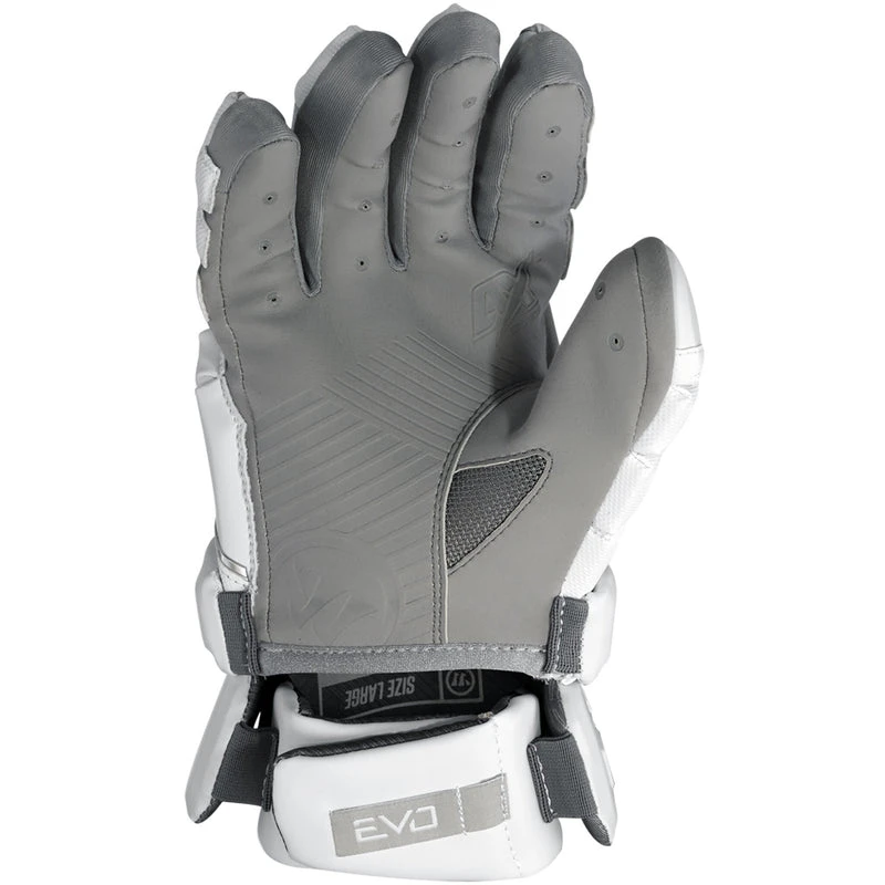 Warrior EVO QX Lacrosse Gloves - White 5 Warrior EVO QX Lacrosse Gloves - White - Image 3